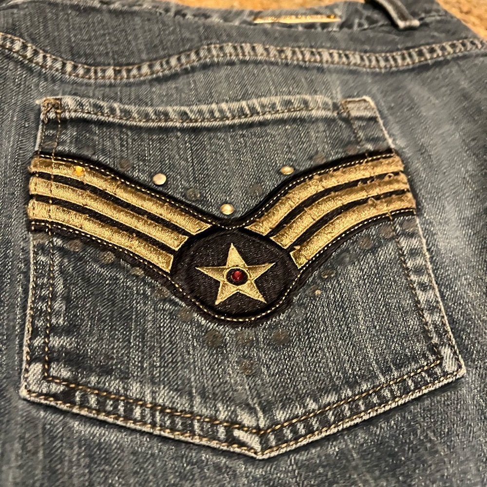 Seven Jeans with Gold Star Embroidery- 28w